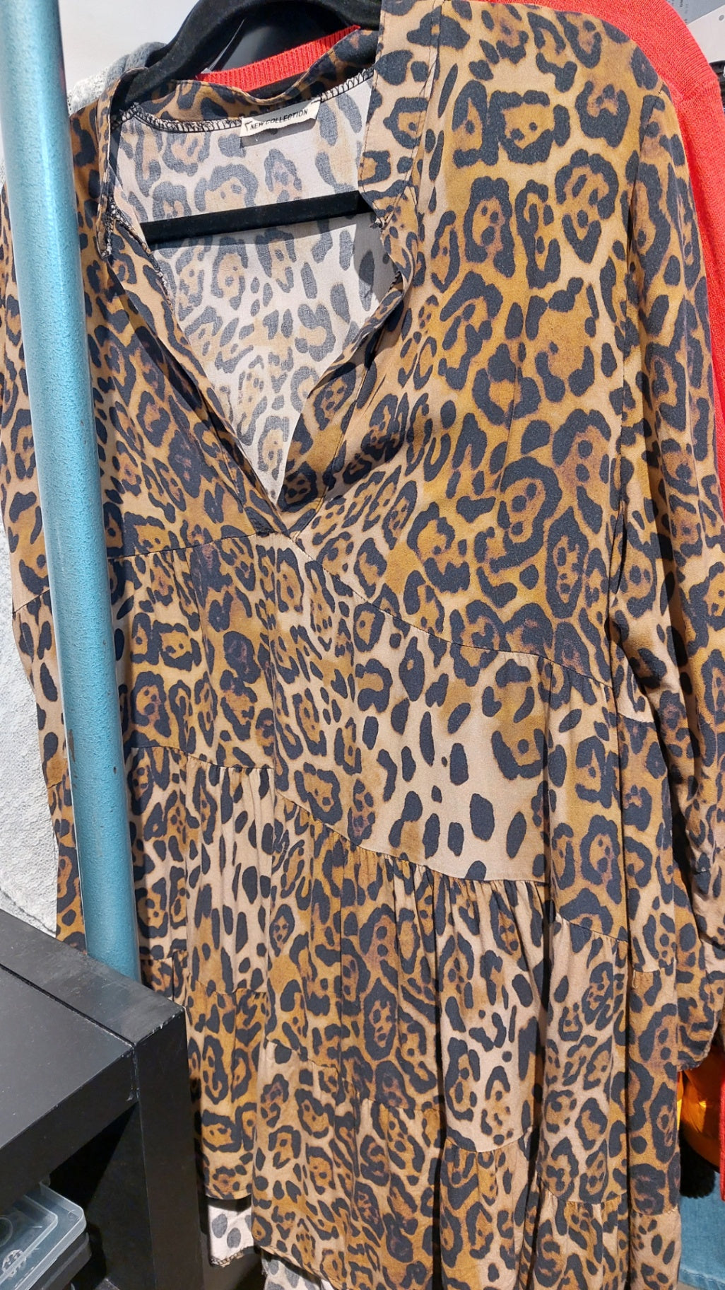 New Collection Kleid Leopardenmuster Gr.: XL