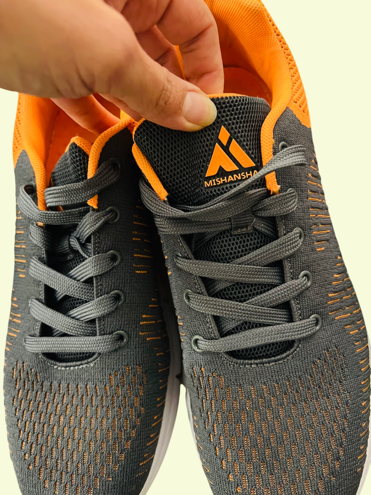 Mishansha Sneaker Grau Orange Gr.: 45