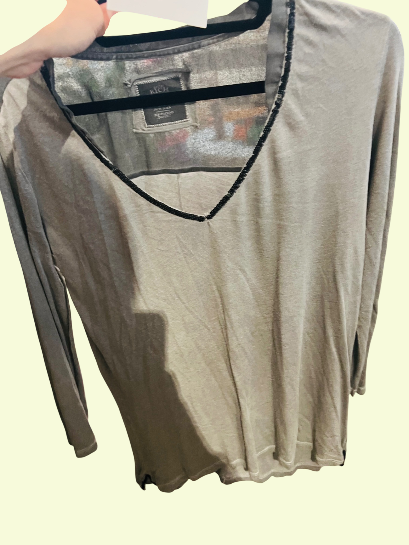 Better Rich Langarmshirt Grau Gr.: M