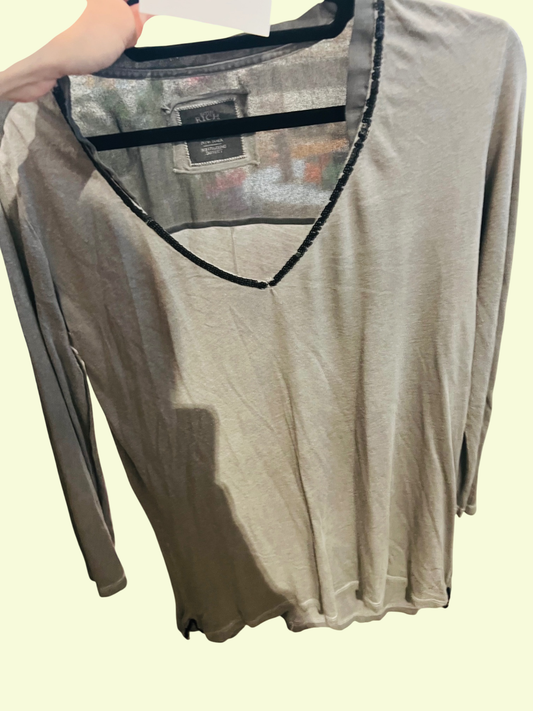 Better Rich Langarmshirt Grau Gr.: M