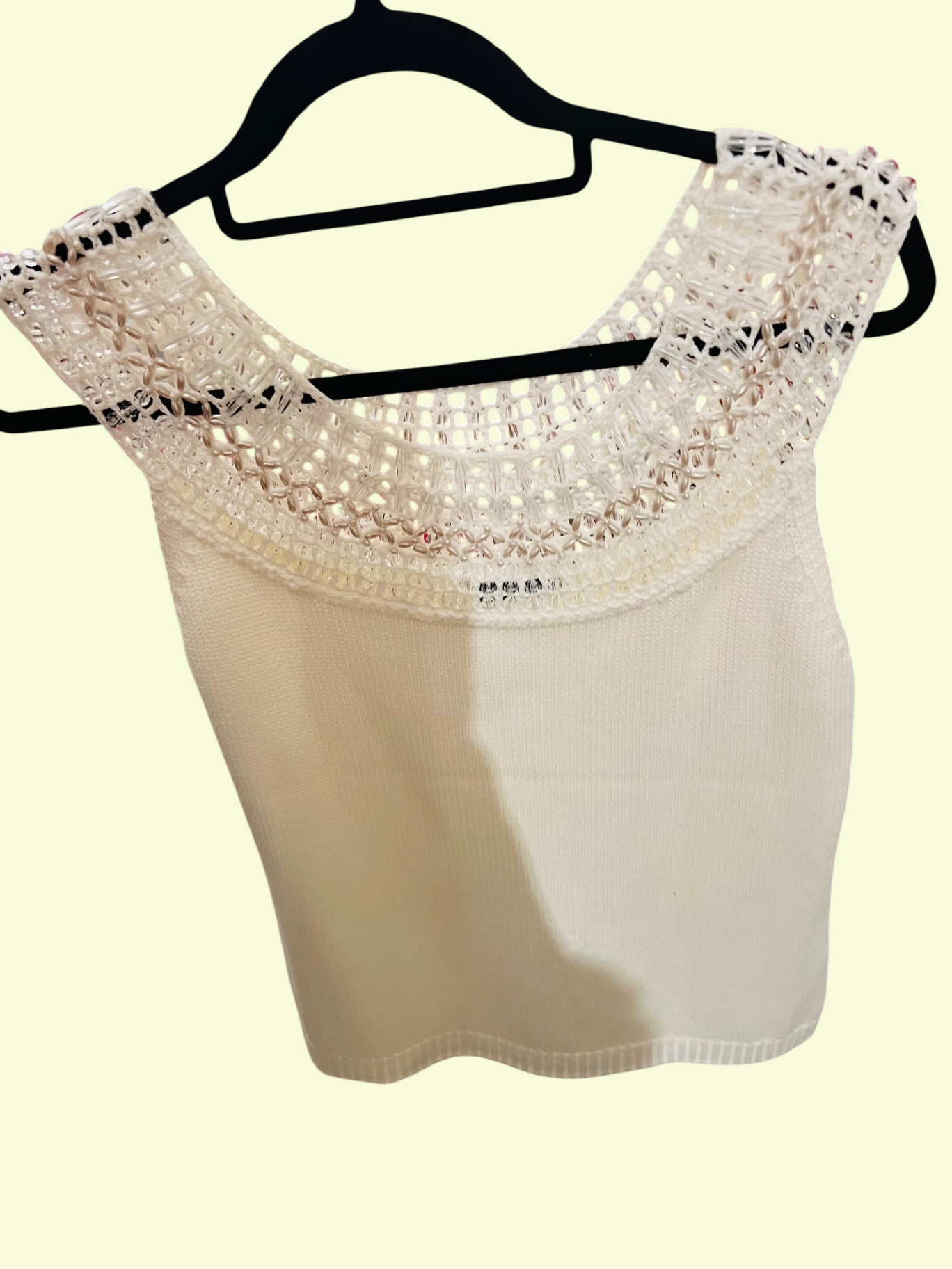 Monari Strick Top Creme Gr.: L