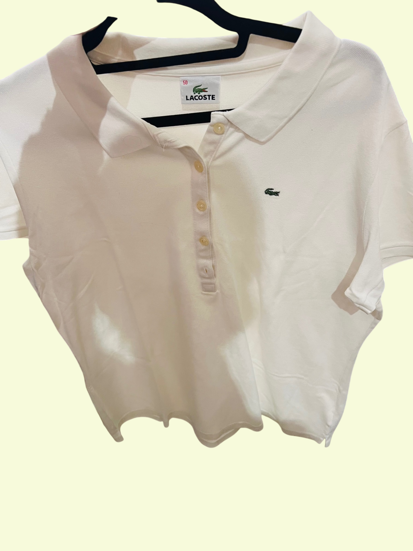 Lacoste Poloshirt Weiß Gr.: 50