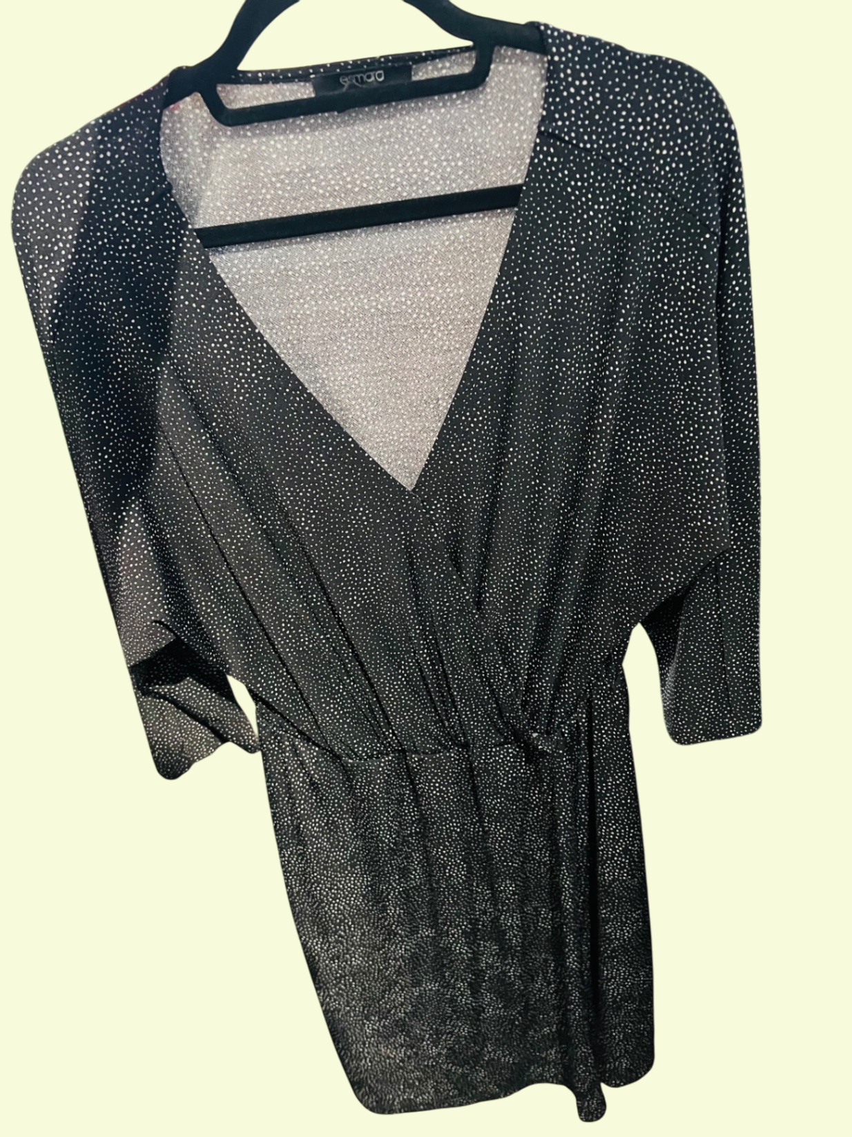 Esmara Kleid Schwarz weiße Punkte Gr.: L