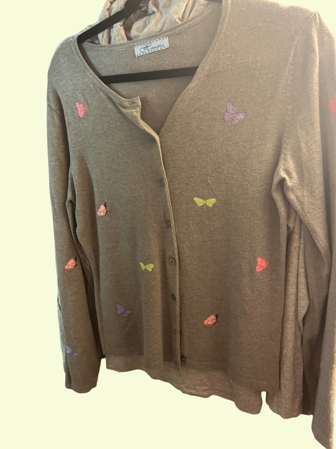 Himmelblau Strickjacke Grau Gr.: M