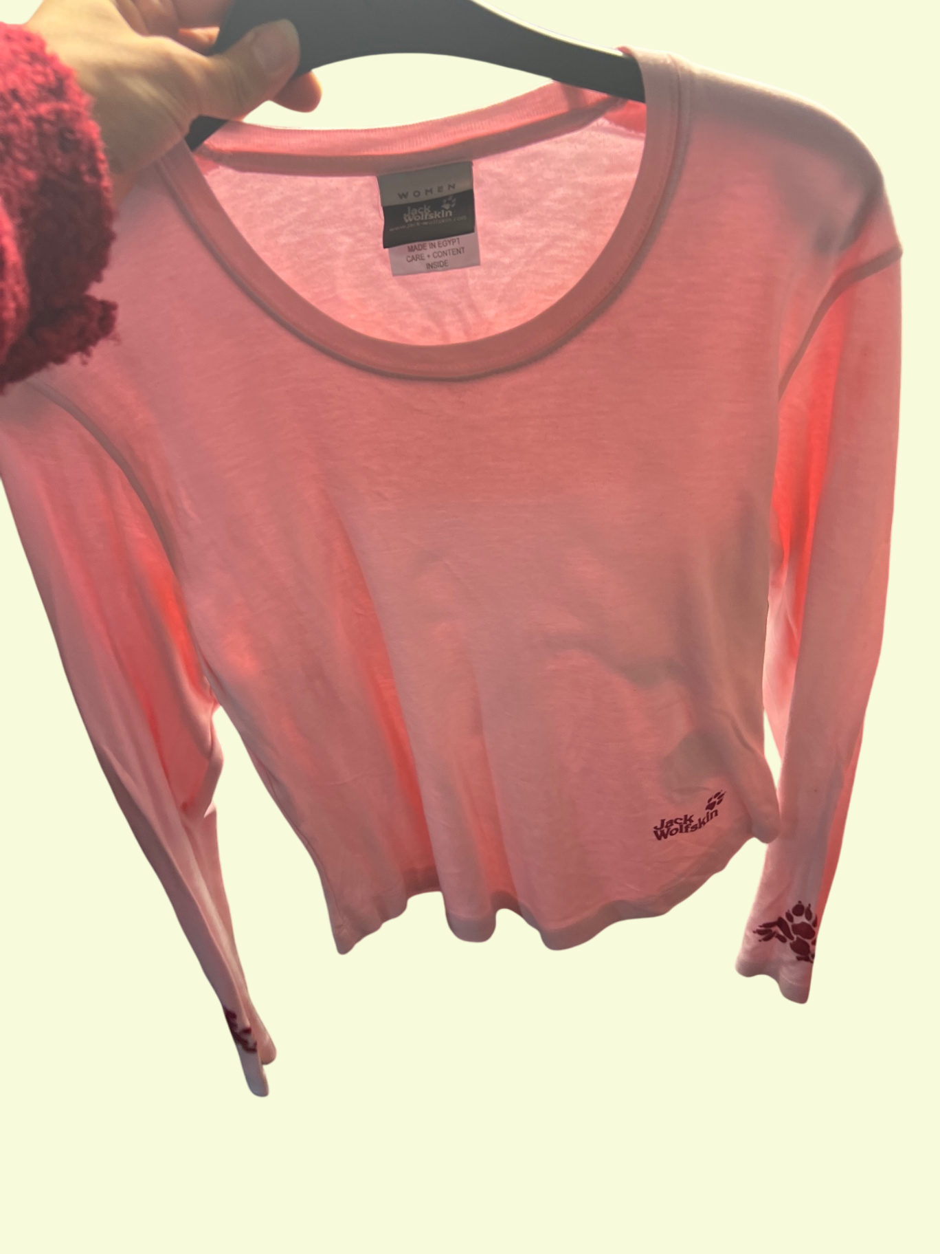 Jack Wolfskin Langarmshirt Rosa Gr.: M