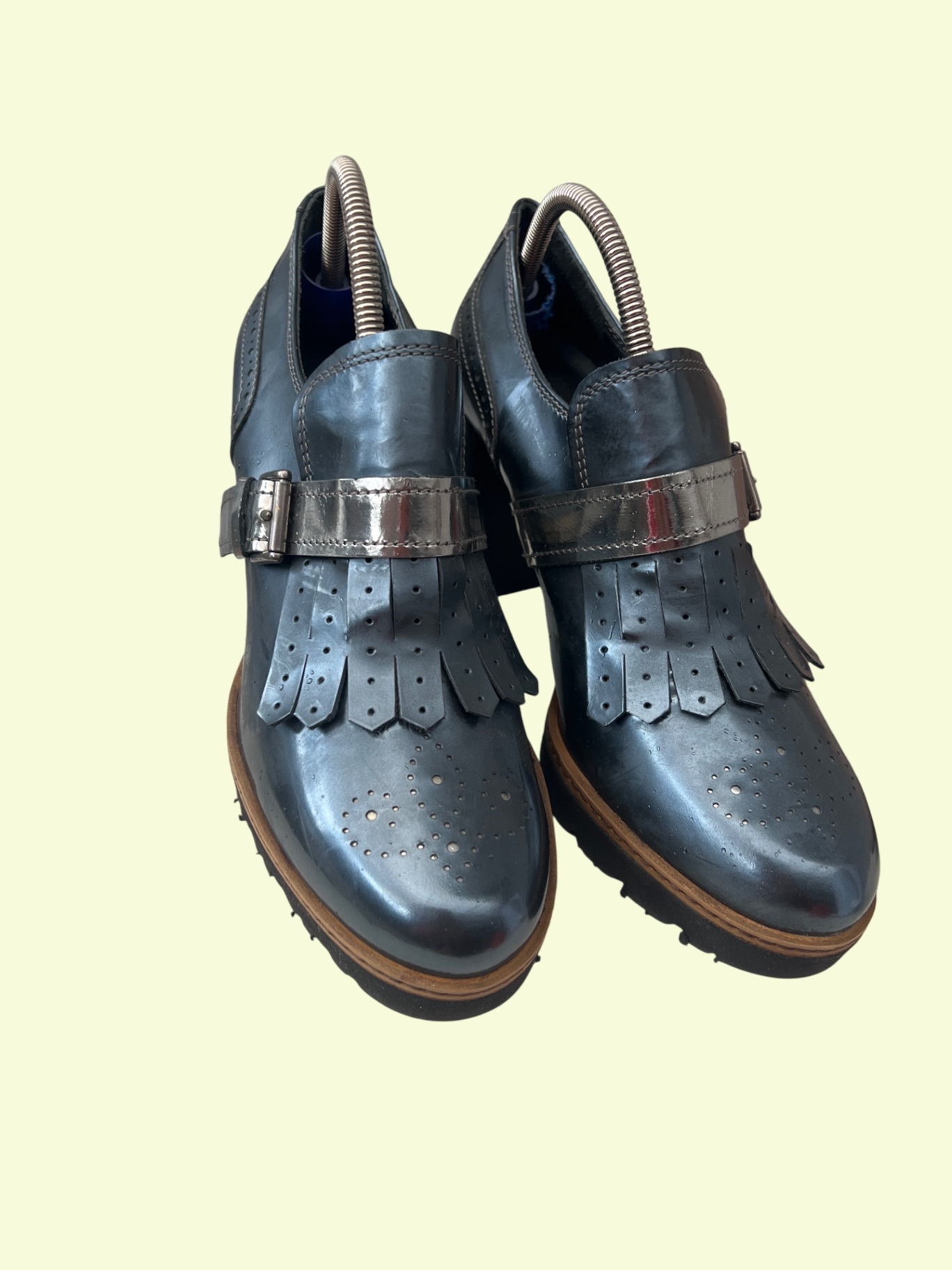 Maripe Schuhe Silberblau Gr.: 38