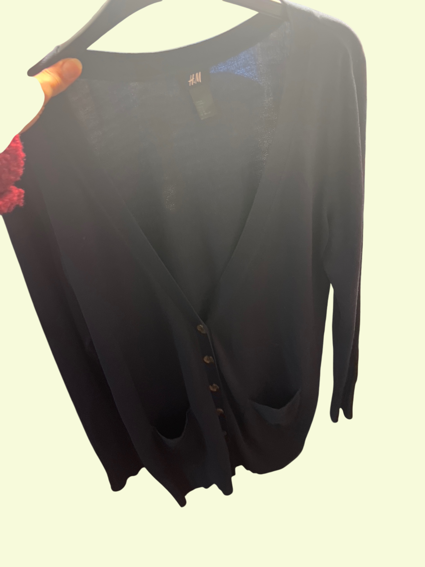 H&M StrickJacke Schwarz Gr.: L