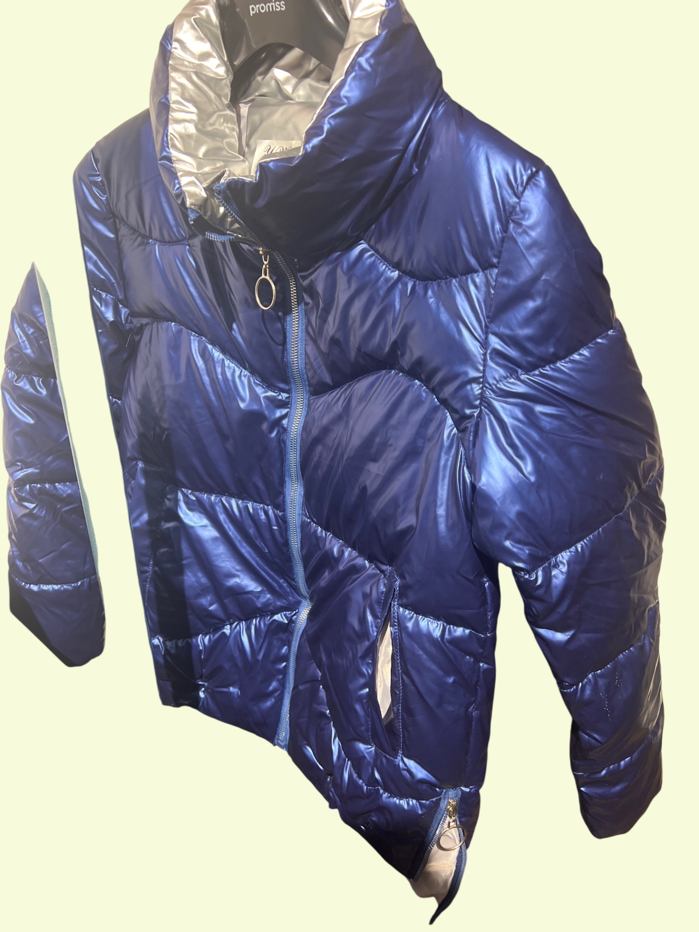 Jacke Blau und Silbergrau Gr.: M