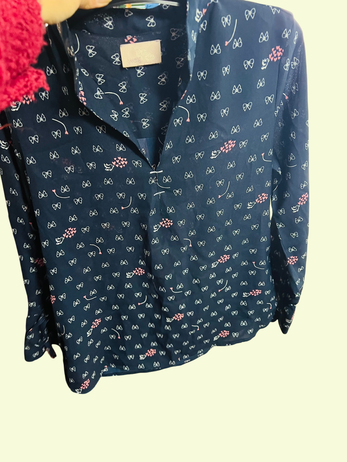 Lykkelig Bluse Dunkelblau Gr.: M