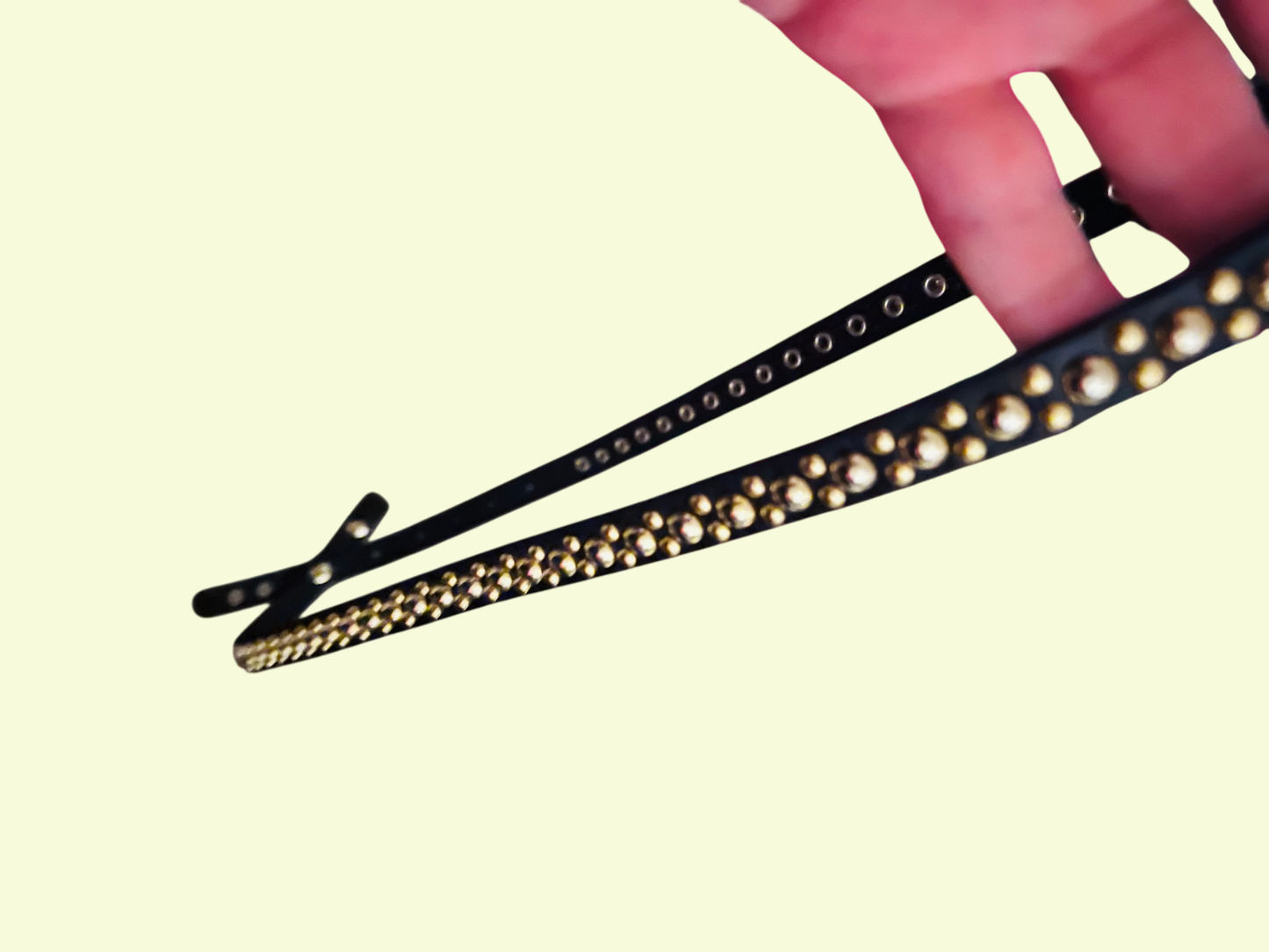 Gürtel Schwarz und Gold 