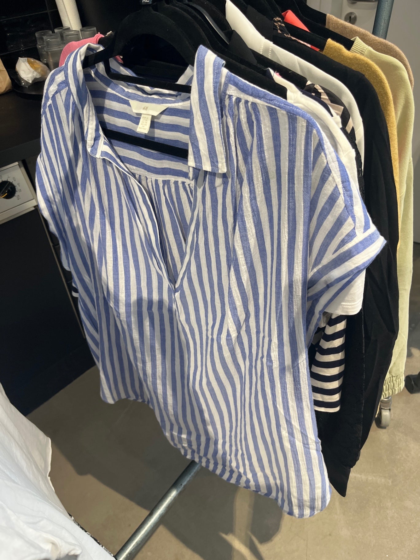 H&M Bluse Blau und Weiß Gr.: CL