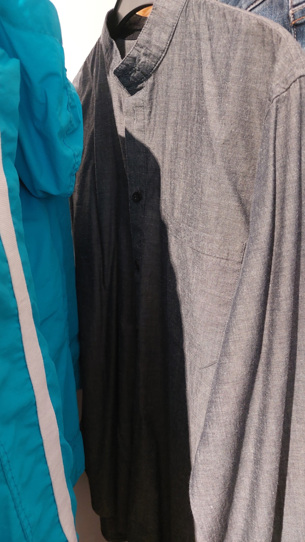 Hessnatur Hemd Grau NP:100€ Gr.: M