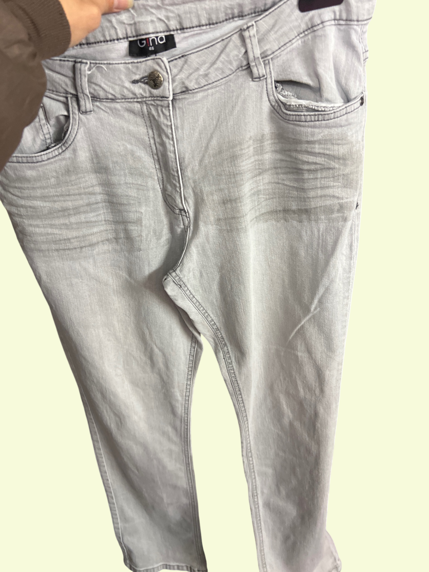 Gina Jeans Hellgrau Gr.: 46