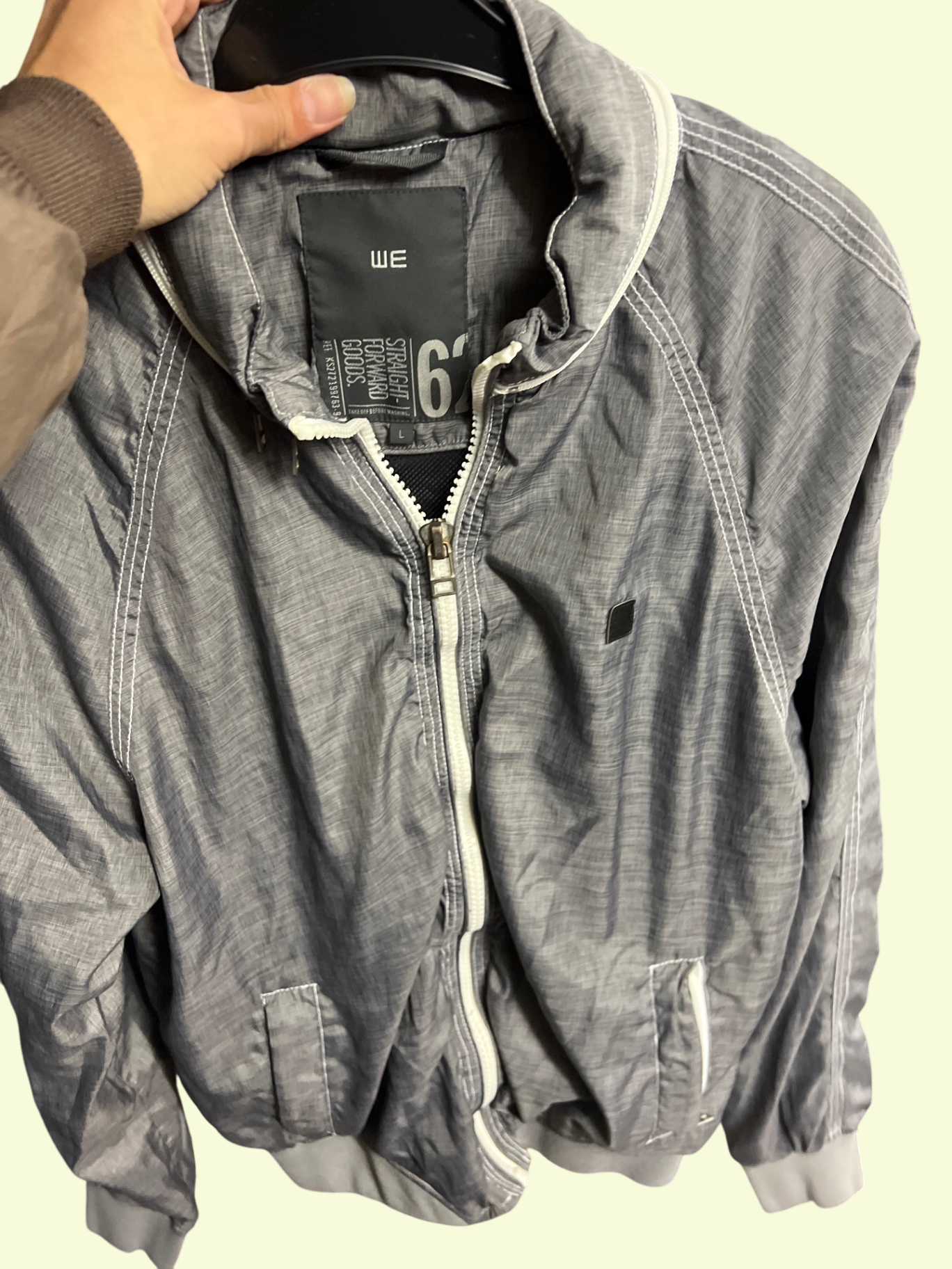 WE Jacke Grau Gr.: L