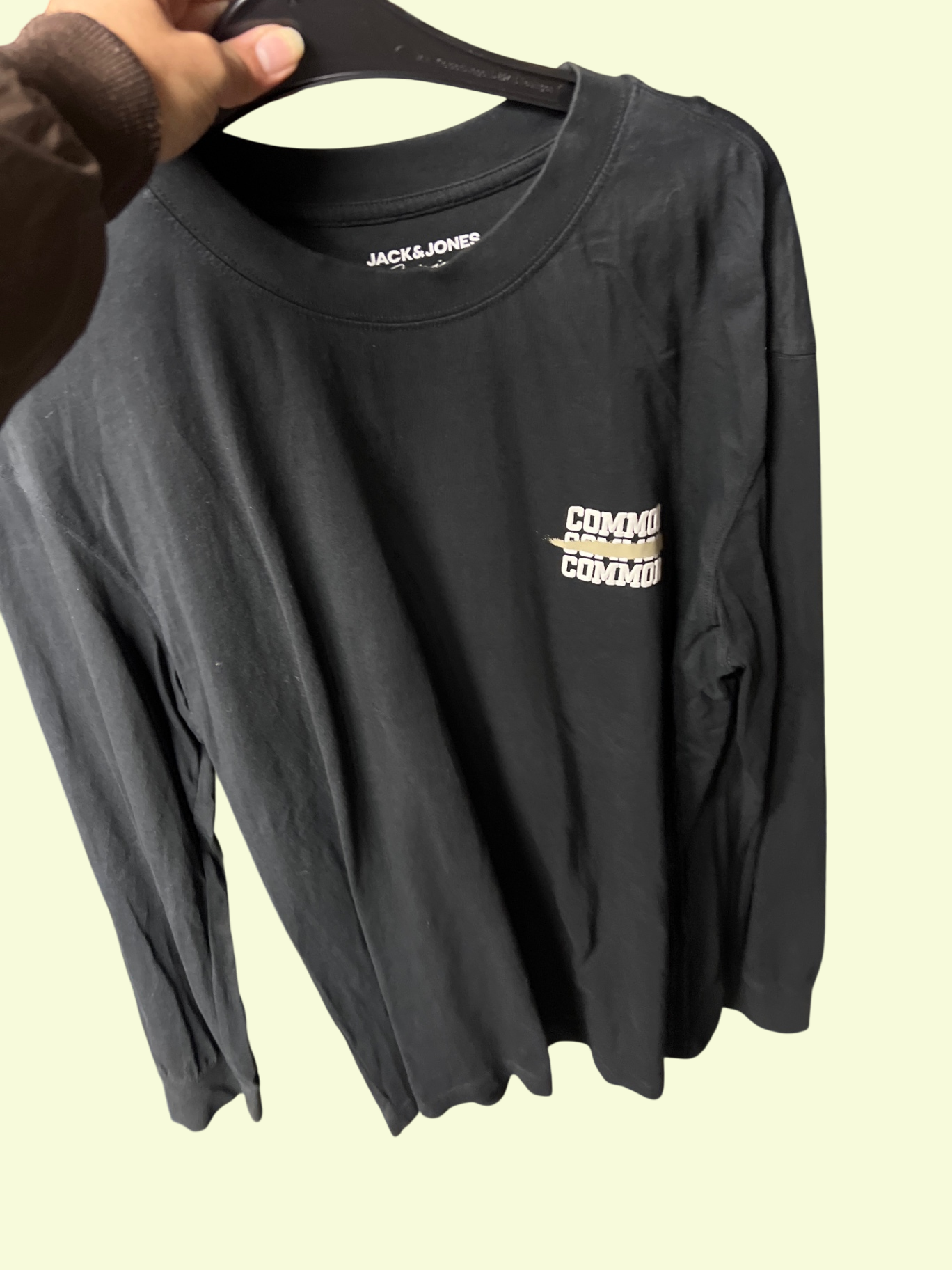 JACK & JONES Oberteil Schwarz Gr.: L