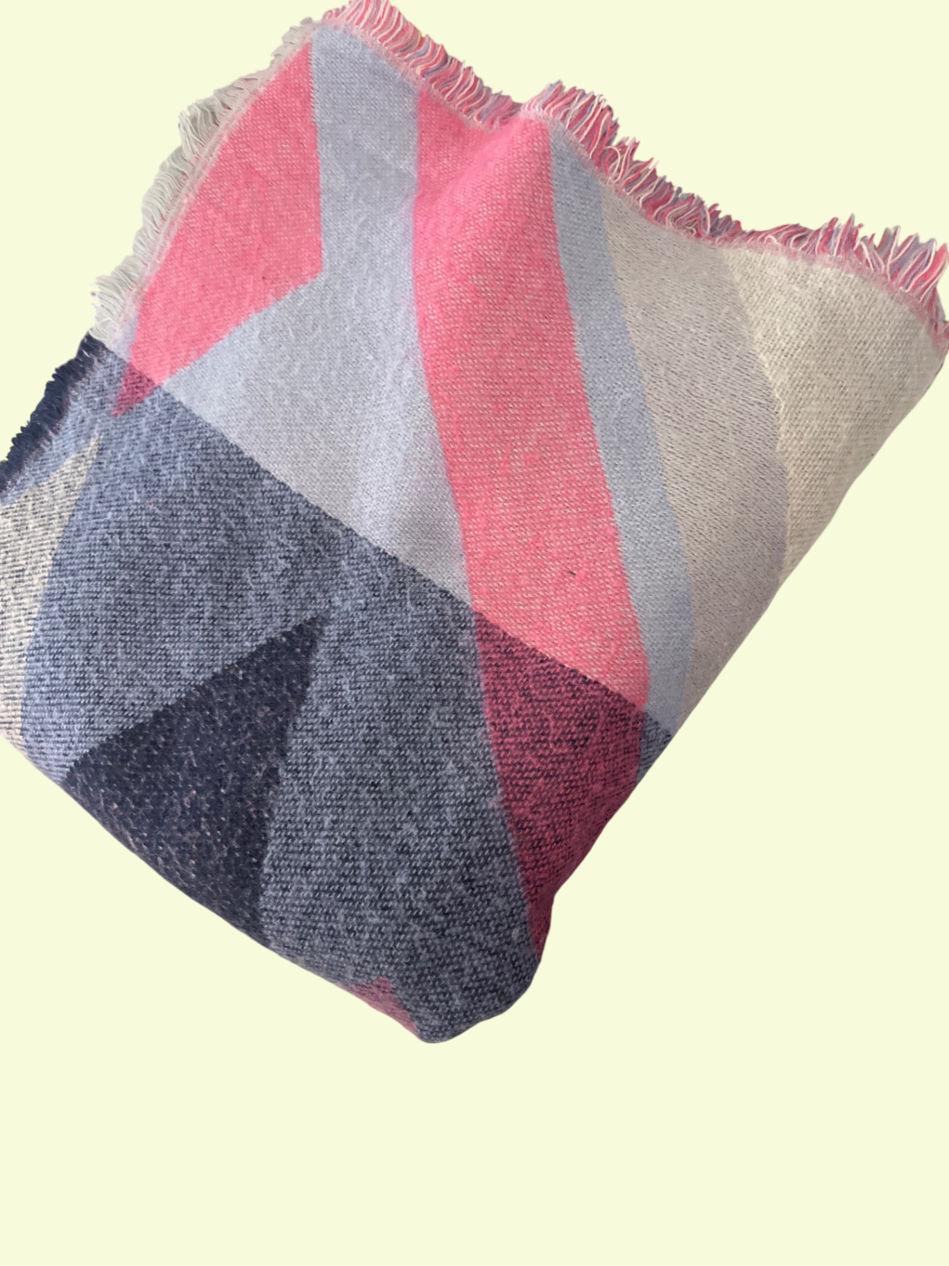 Schal (Pink, Grau, Dunkelgrau)
