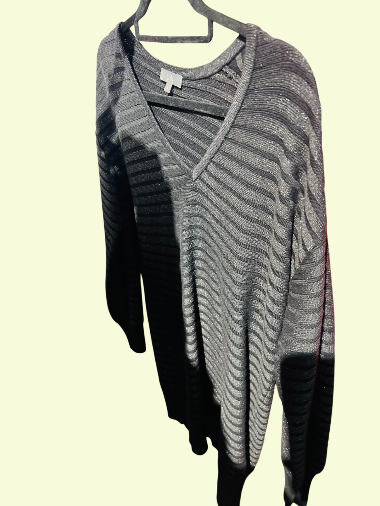 C&A Pullover Schwarz und Grau Gr.: M