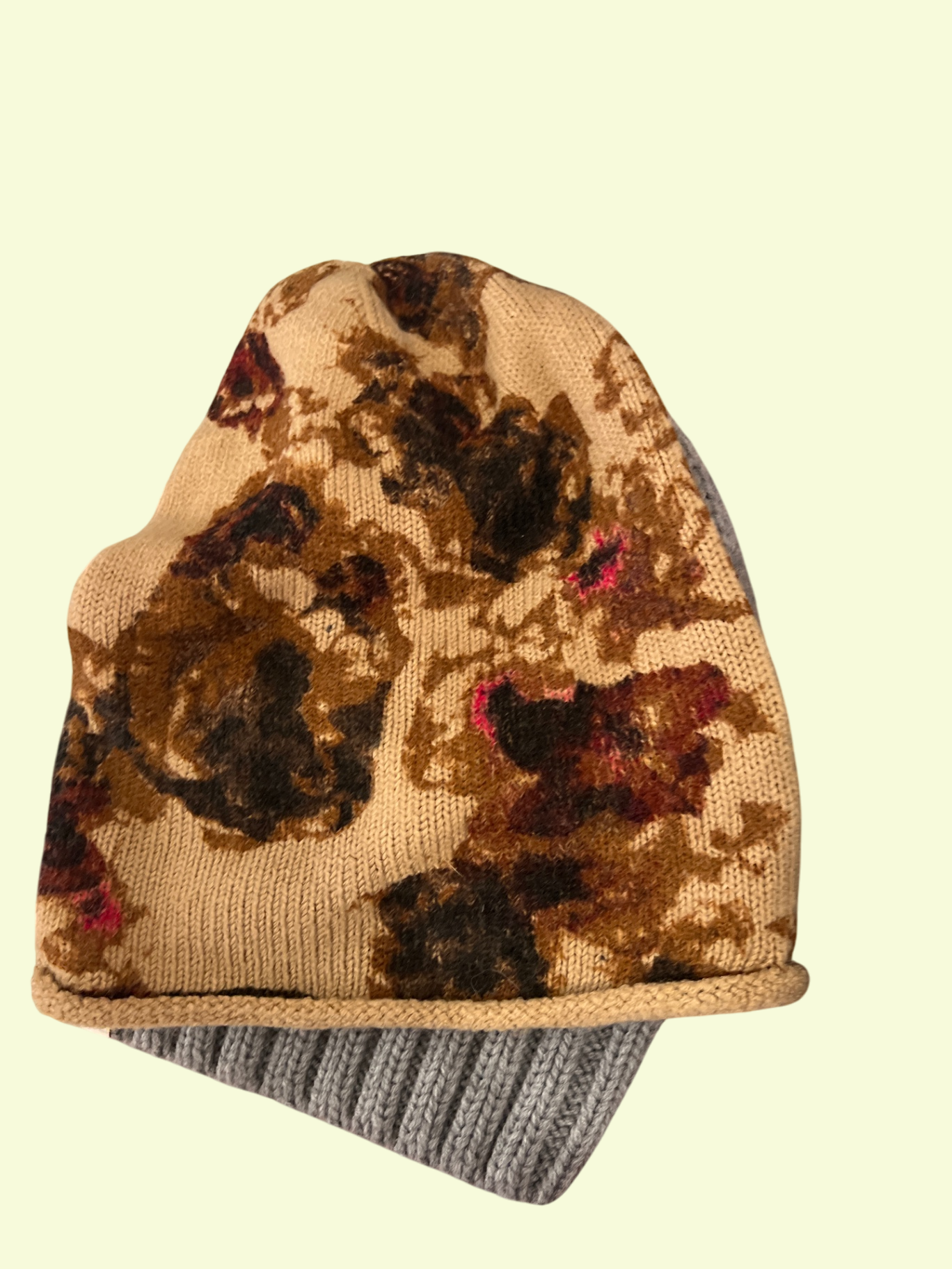 Mütze Beige Braun 