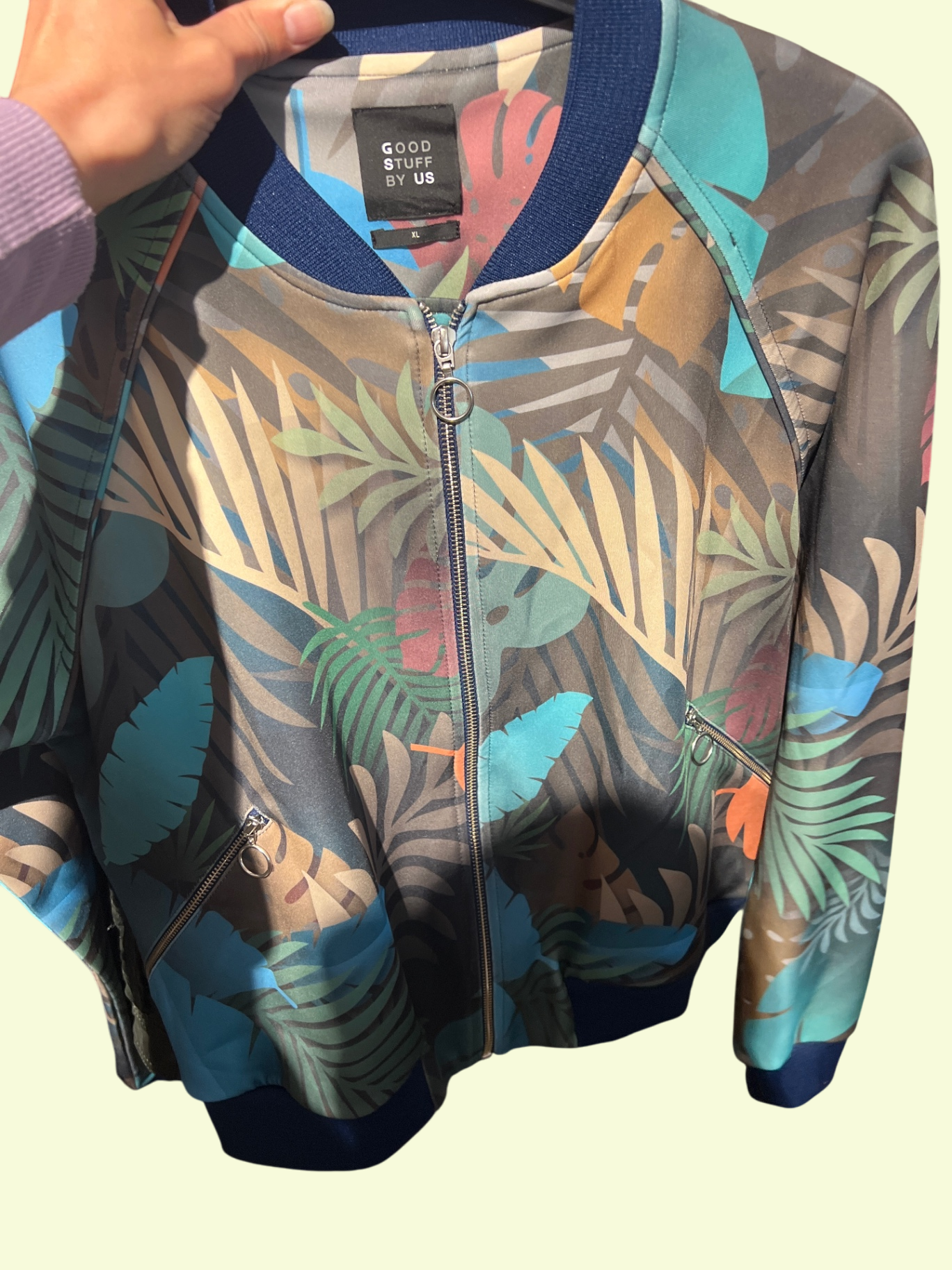 GOOD STUFF BY US Jacke Grün Blau Gr.: XL