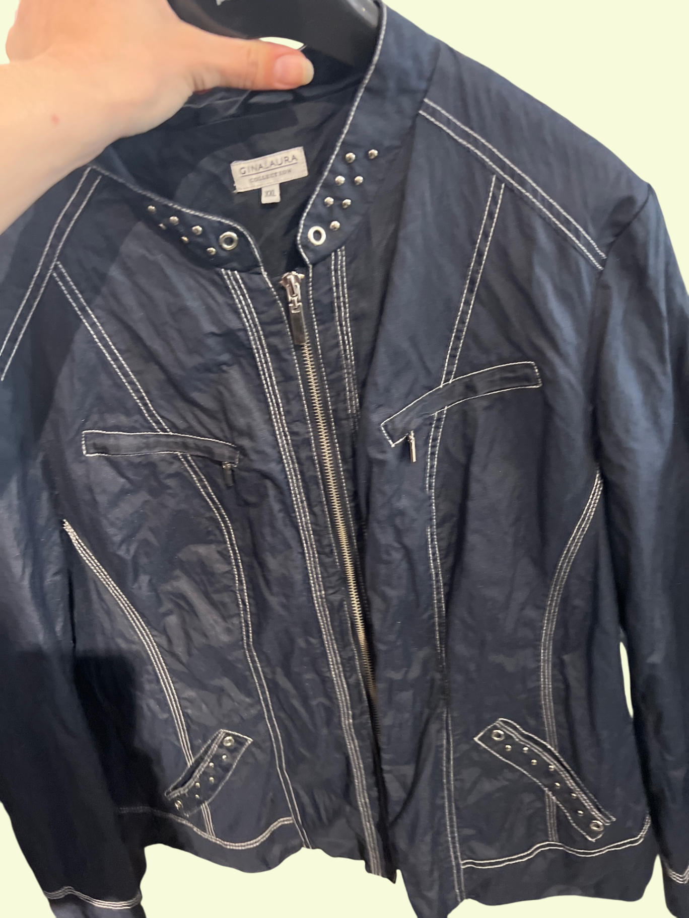 Gina Laura Jacke Dunkelblau Gr.: XXL