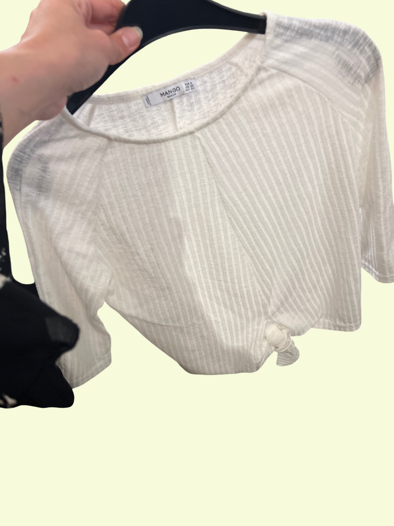 Mango Bluse Weiß Gr.: S