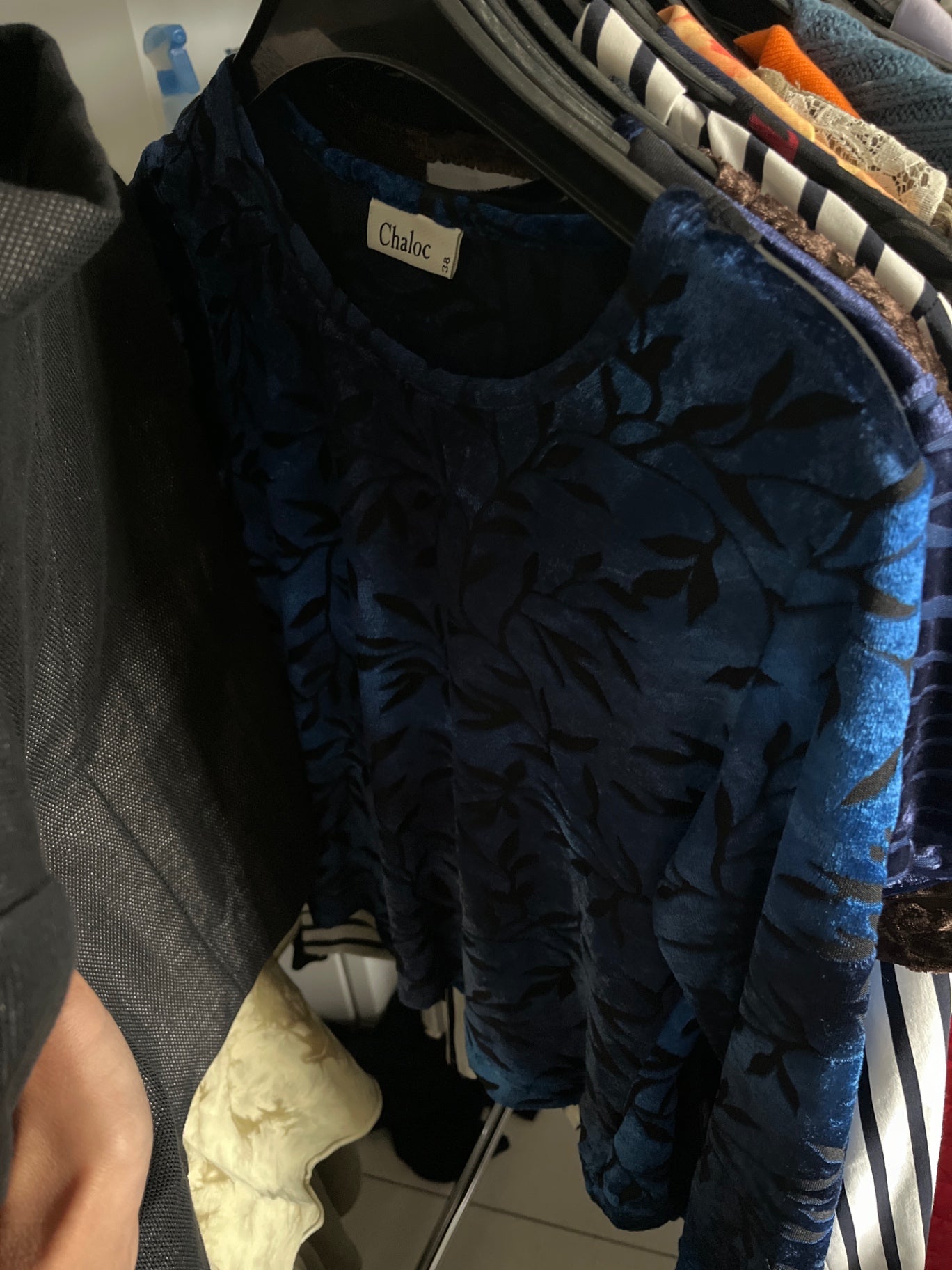 Chaloc Shirt Blau Gr.: 38