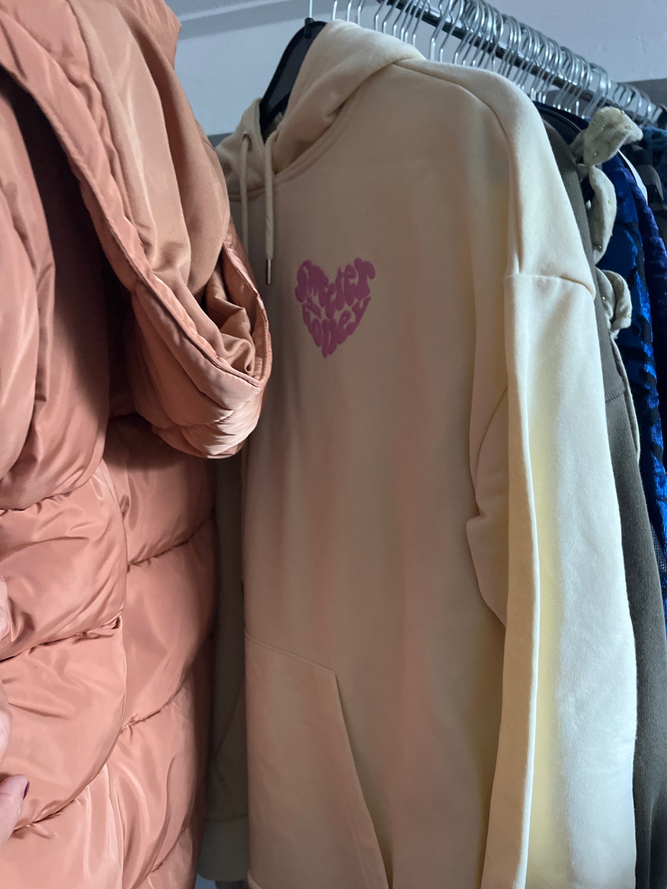 FB Sister Hoodie gelb,rosa Gr.: Xs