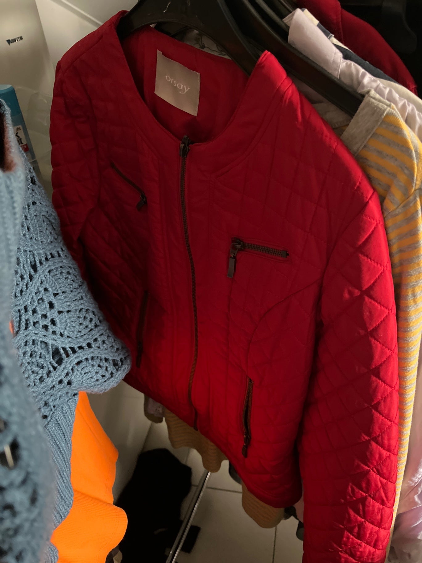 Orsay Steppjacke Rot Gr.: 38