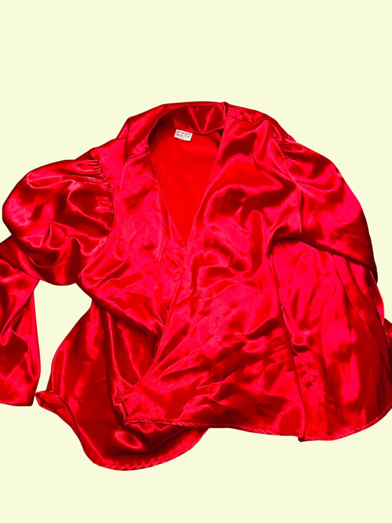Vintage Bluse Rot Gr.: XL