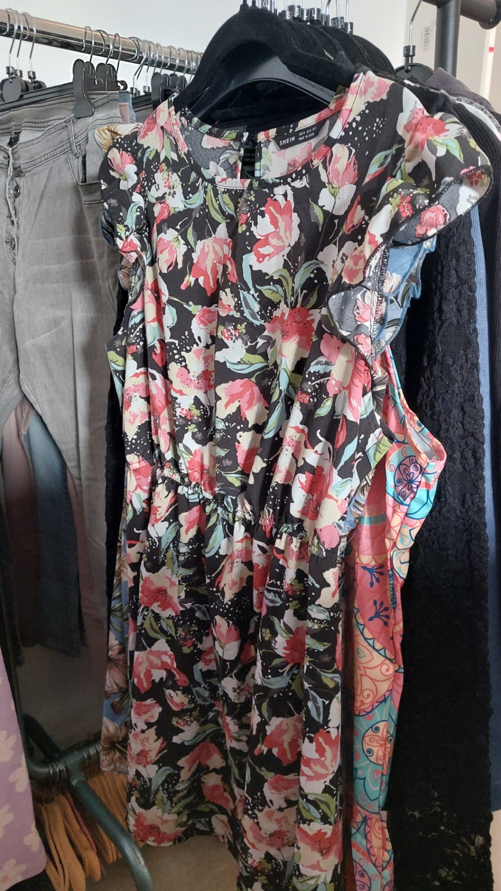 SHEIN Kleid Mehrfarbig  Gr.: M
