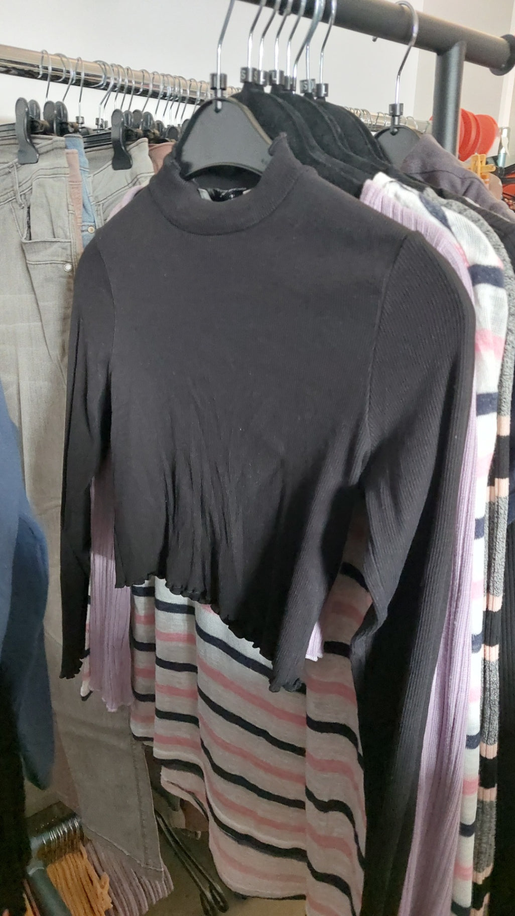 Pull & Bear Oberteil Schwarz Gr.: S