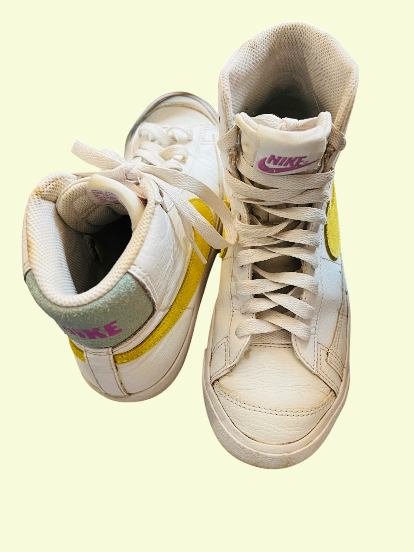 Nike Schuhe Weiß Gelb Gr.: 37
