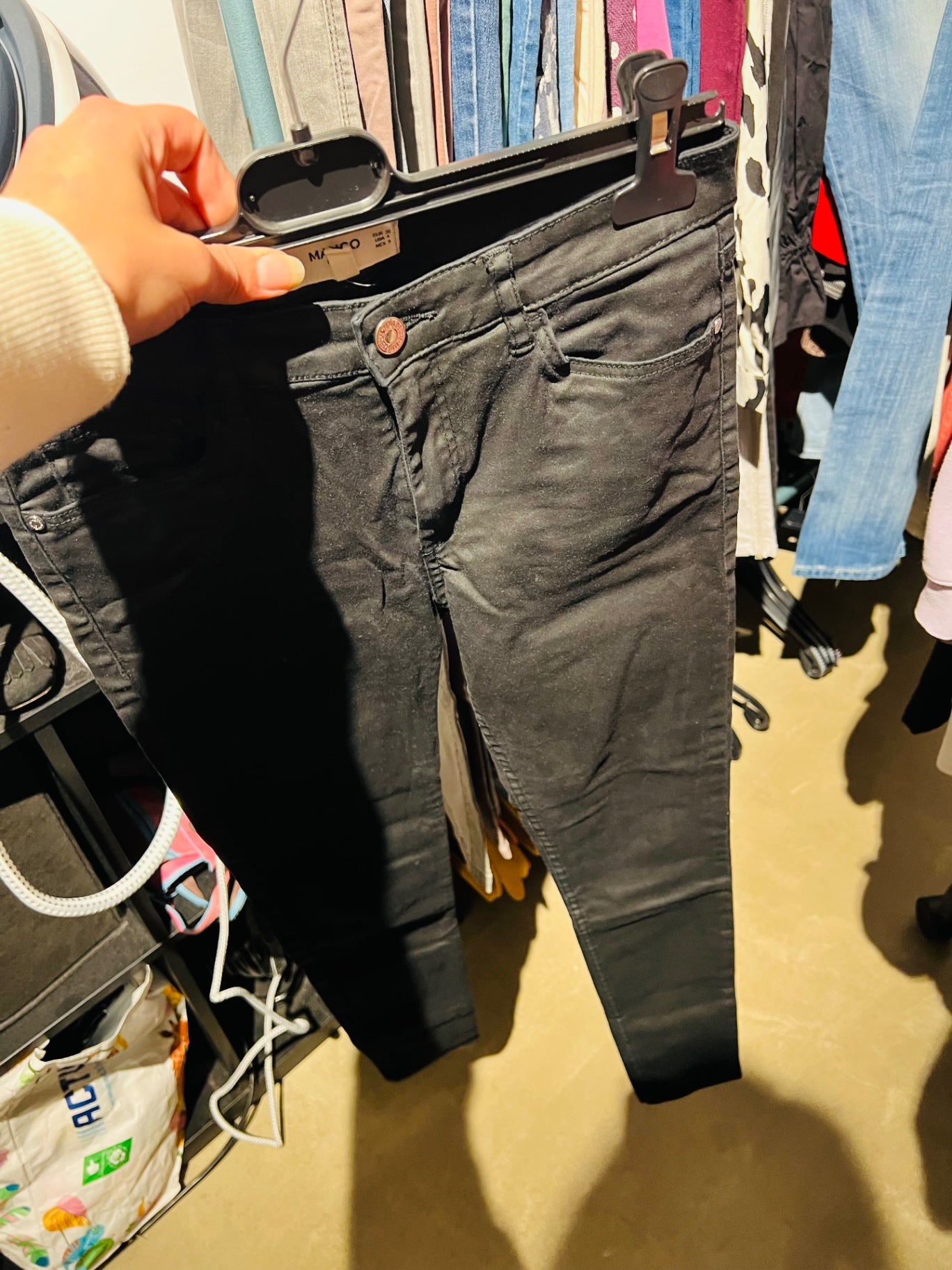 Mango Hose Schwarz Gr.: W