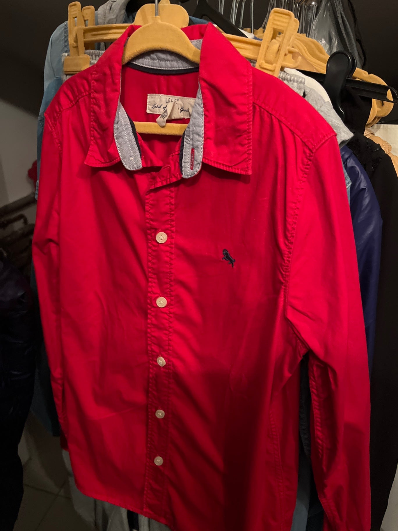 H&M Hemd Rot Gr.: 140