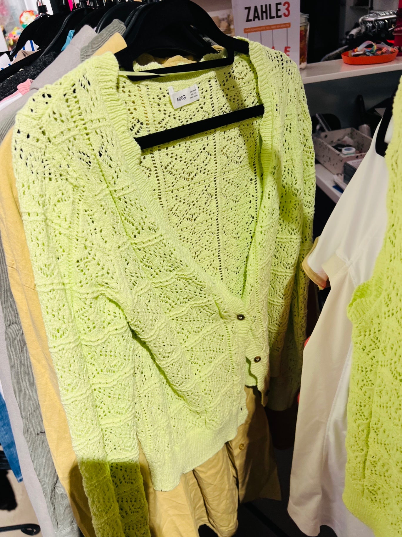 MNG Strickjacke Gelb Gr.: S