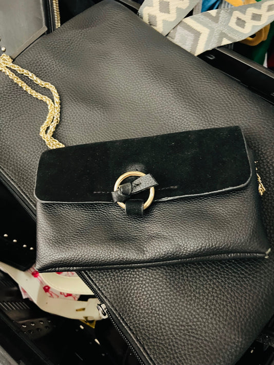 Pieces Handtasche Schwarz