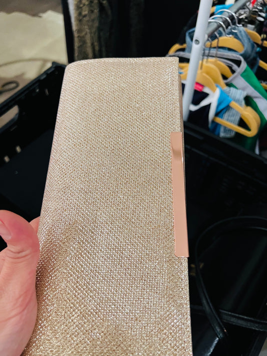 Clutch Gold Rosa