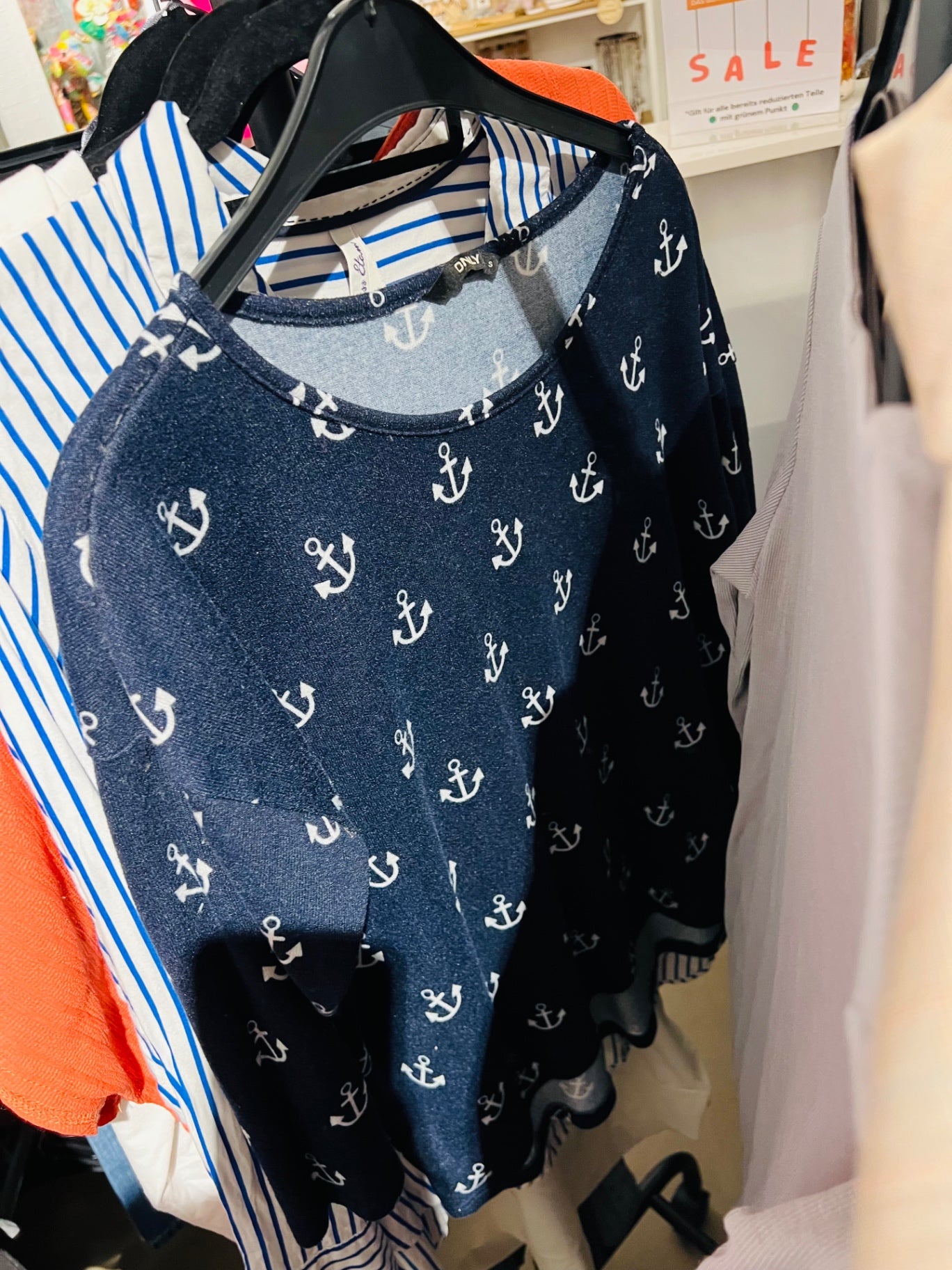 Only Pullover Blau, Weiß Gr.: S