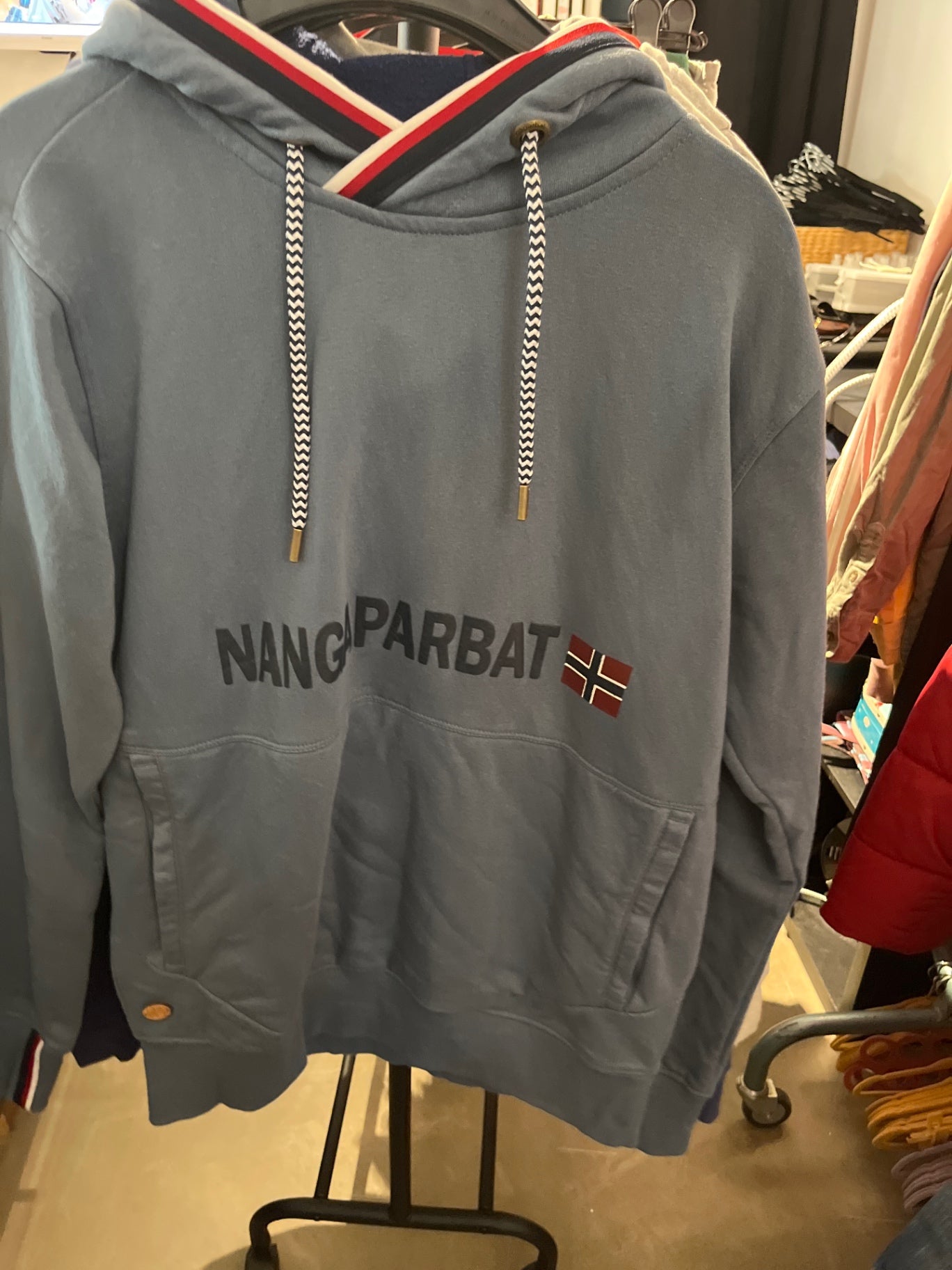 Nanga Parbat Hoodie Blau Gr.: M