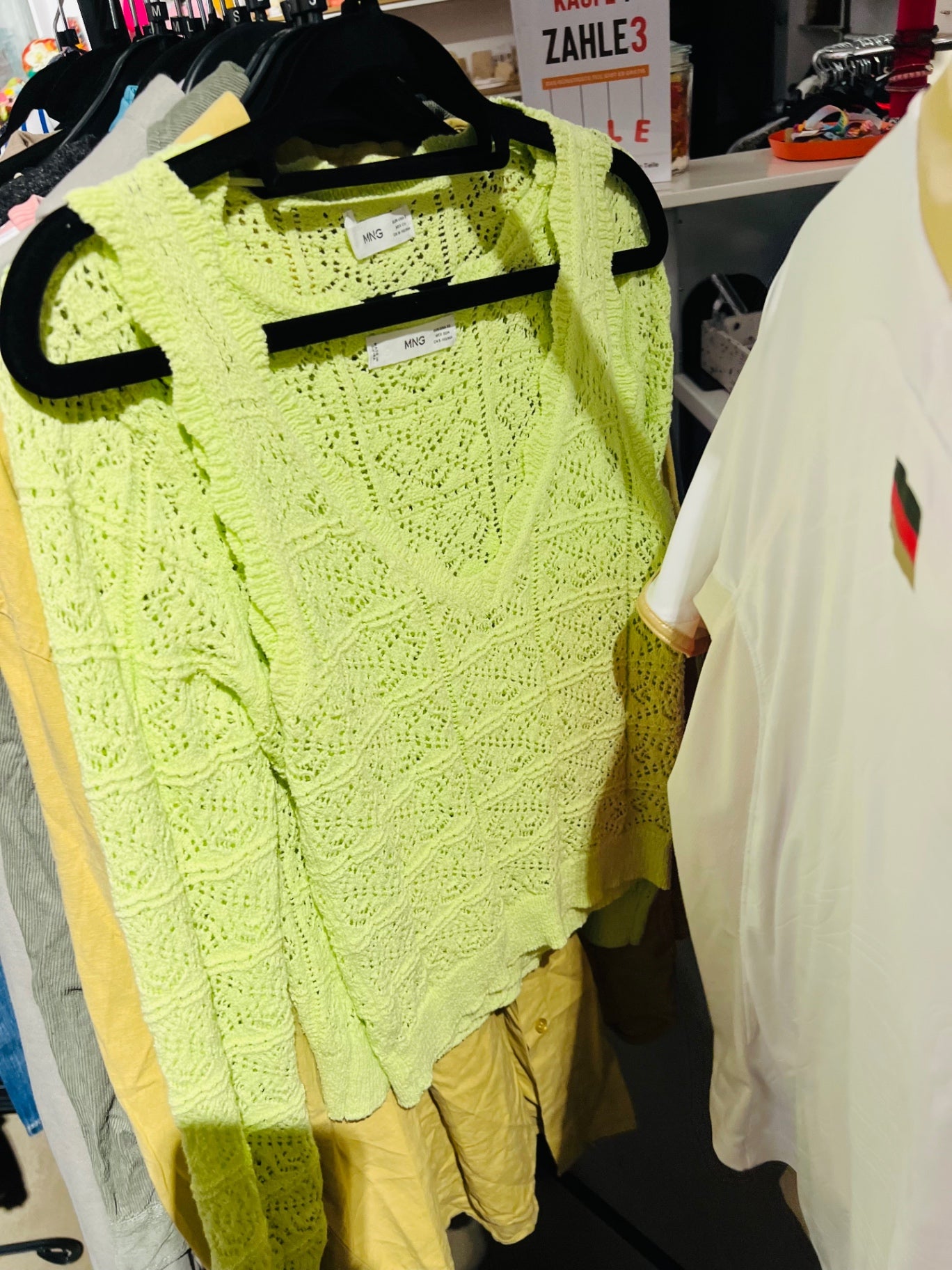 Mango Top Gelb Gr.: XS