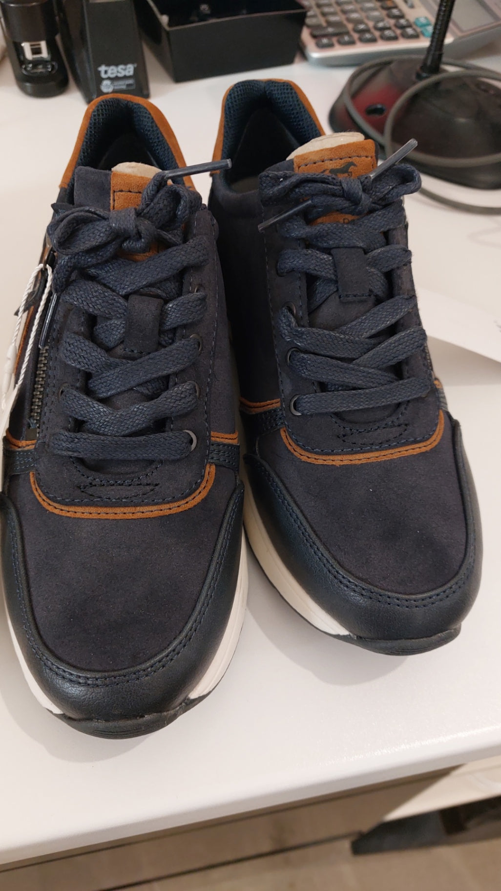 Mustang Sneaker Blau/Braun NP70€ Gr.: 37