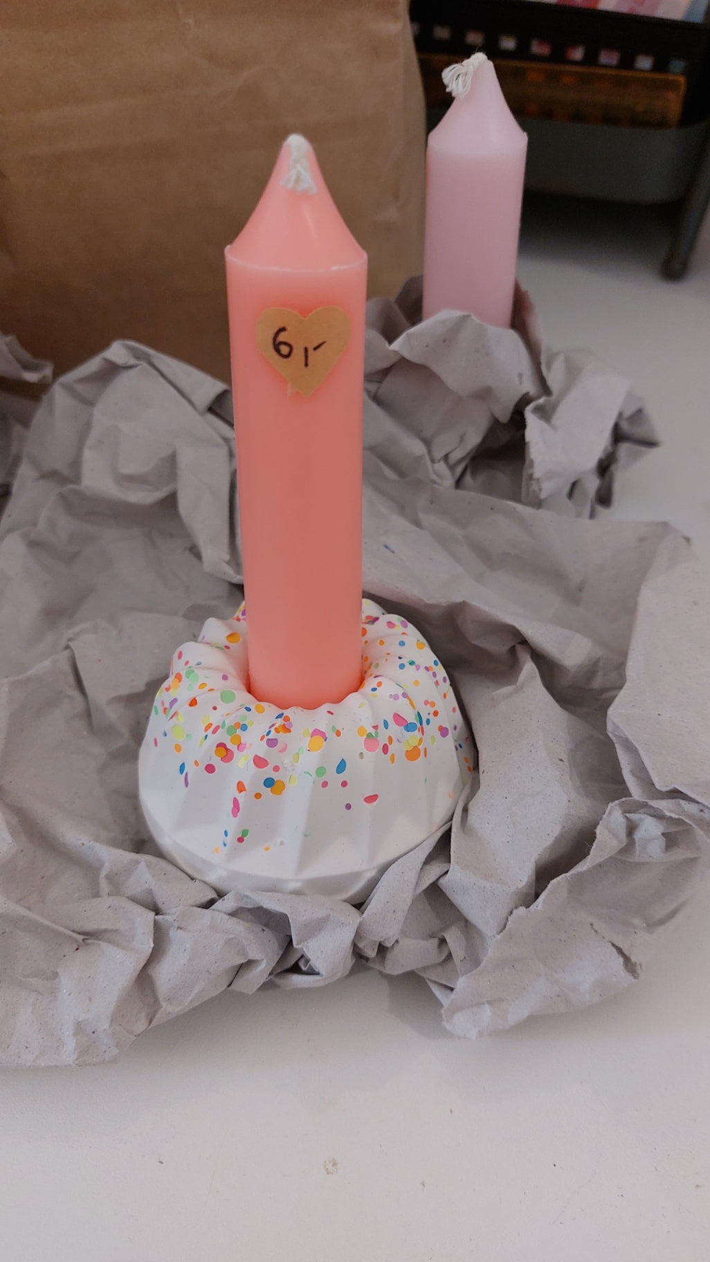 TischGlück Kerze "Pustekuchen" 