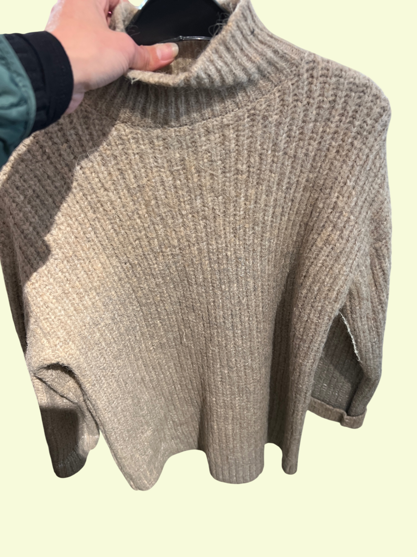 Zara Pullover Beige Gr.: S
