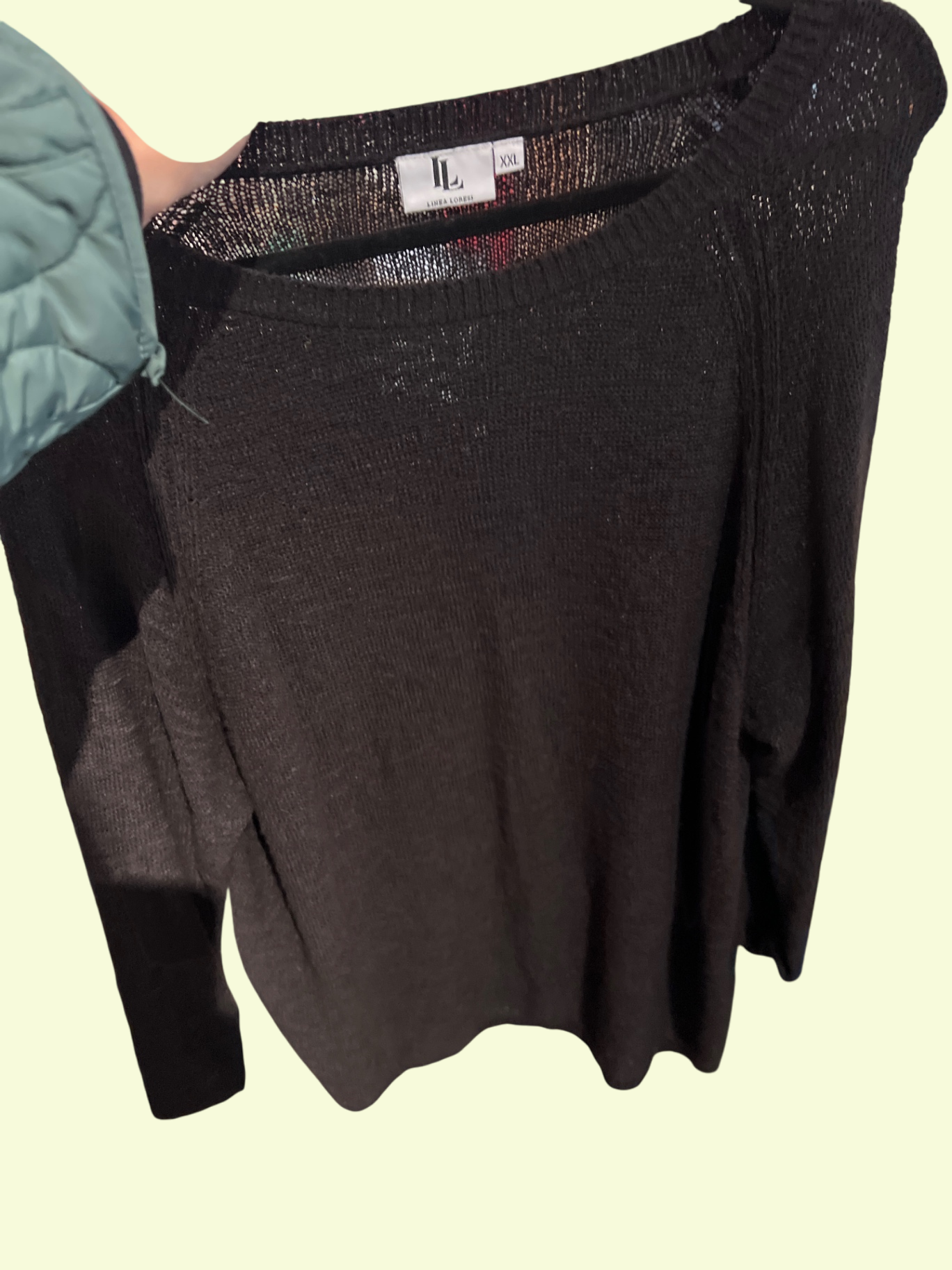 Linea Loresi Pullover Schwarz Gr.: XXL
