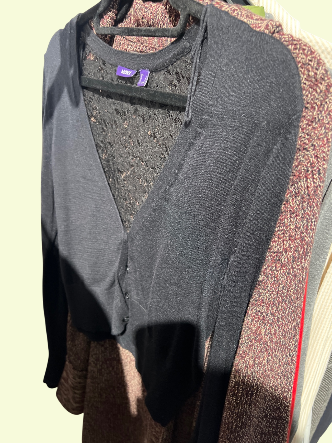 MEXX Strickjacke Schwarz Gr.: L