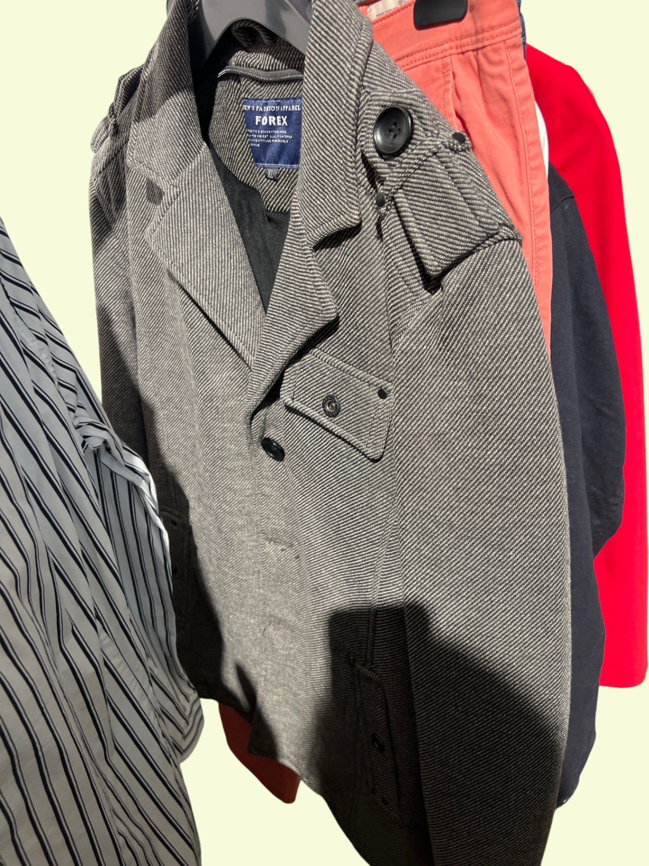 FOREX Jacke Grau Braun Gr.: XL