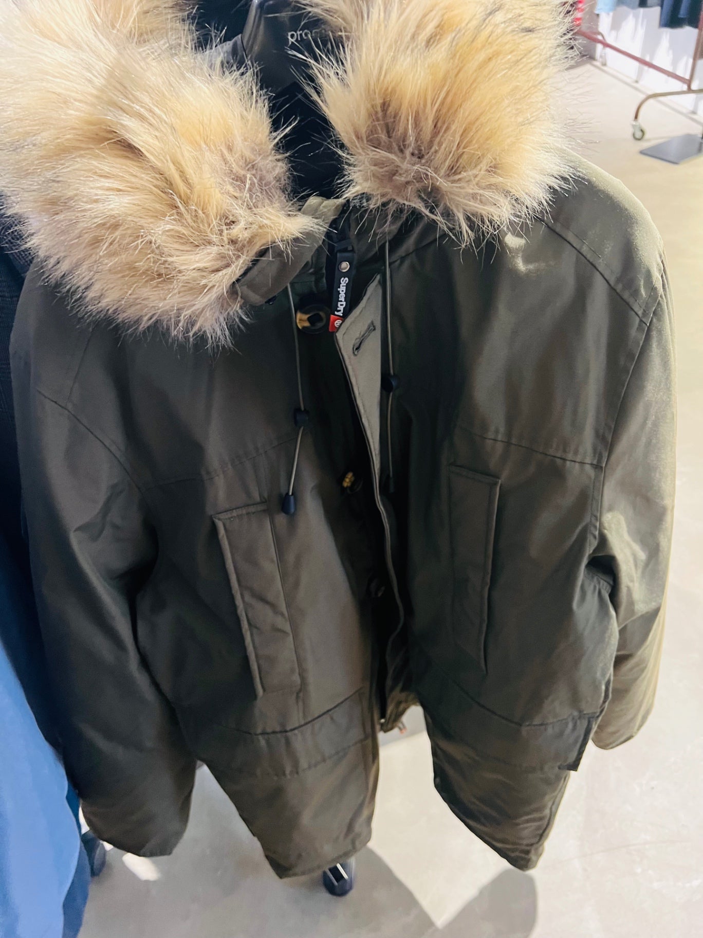 Superdry Mantel Olivgrün Gr.: XXL