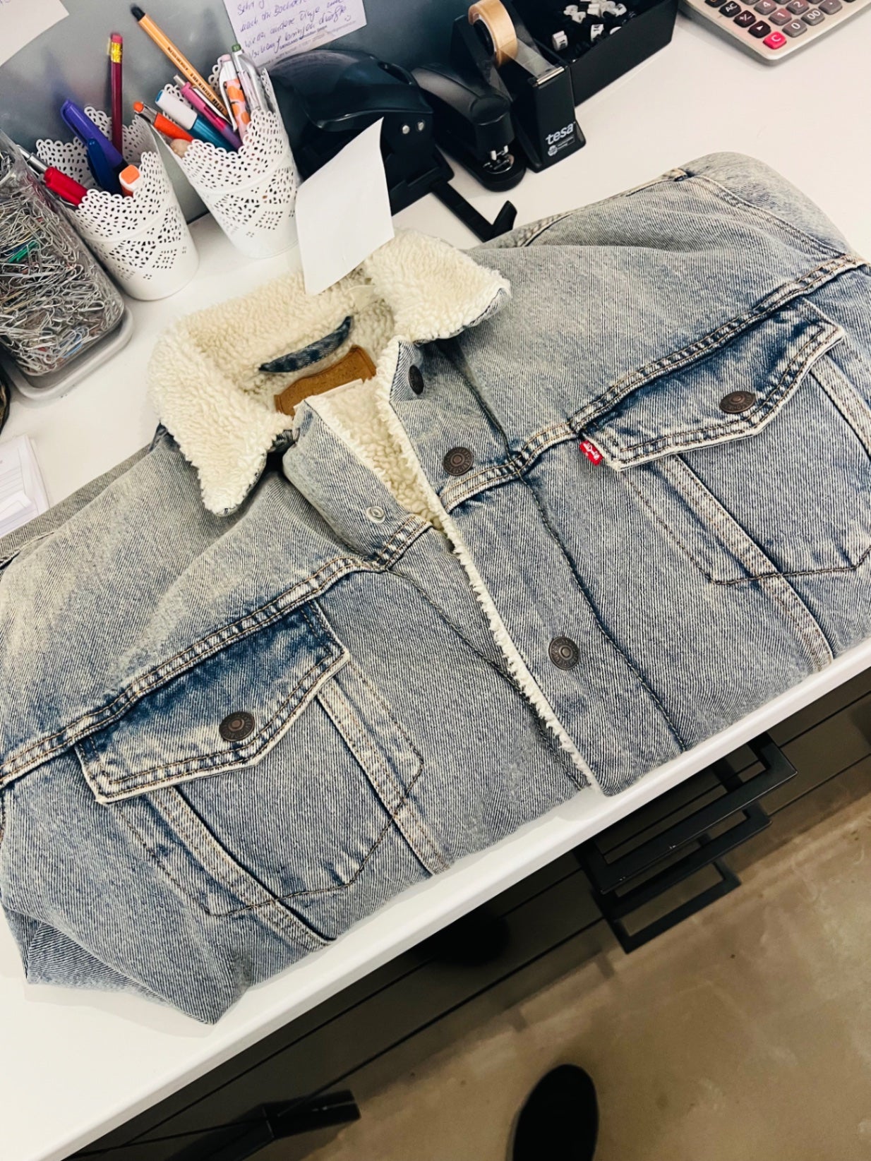Levi's Jacke Jeans Teddy Gr.: XXL