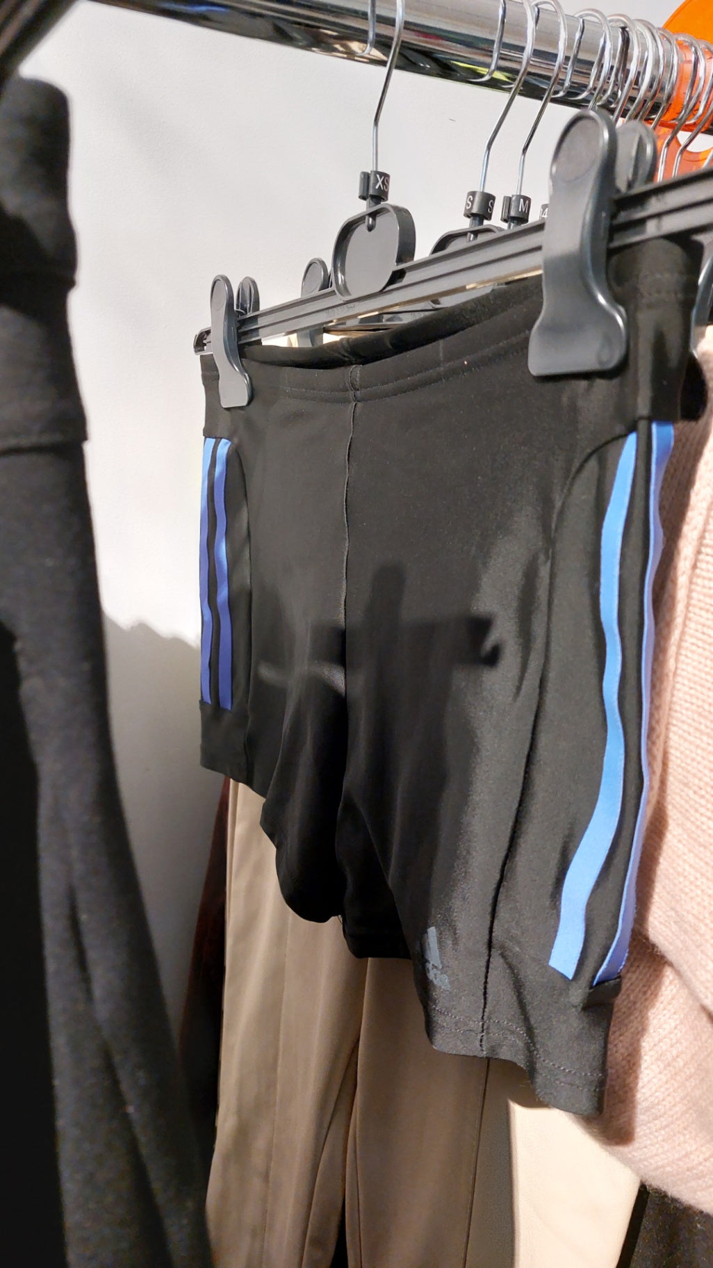 Adidas Badeshorts Schwarz/Blau Gr.: XS
