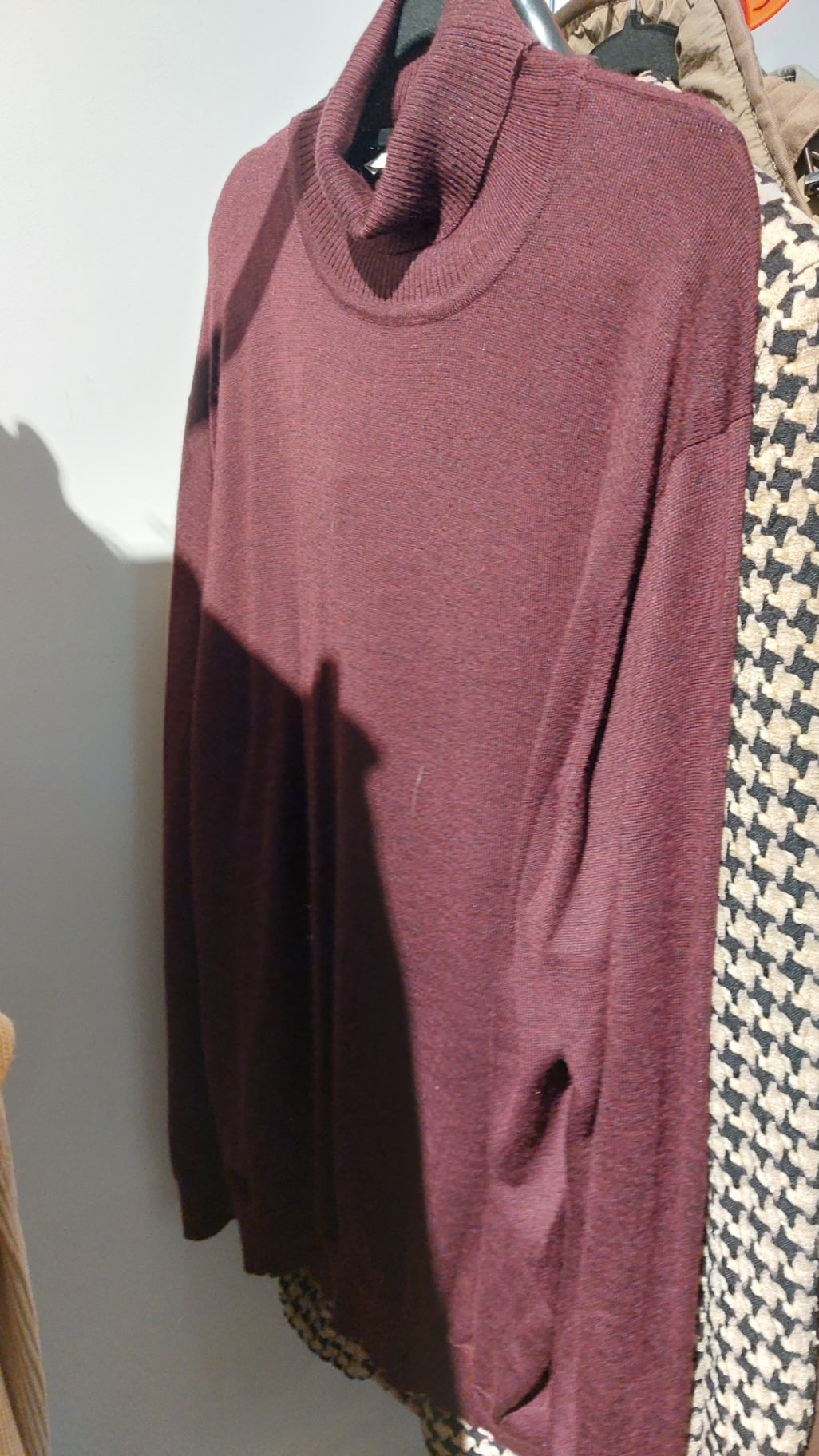 Rodier Homme Pulli Burgundrot 60%Wolle Gr.: XXL